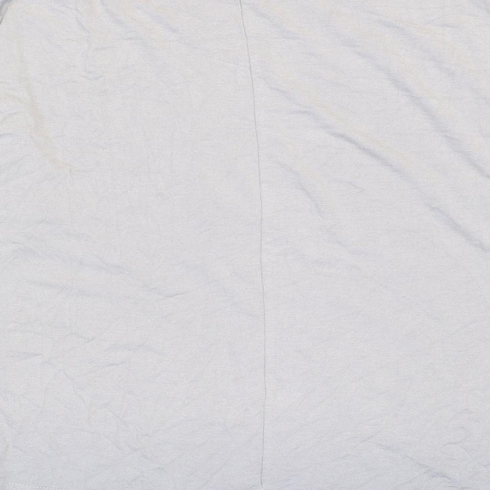 TwentyTwo Womens Grey Viscose Basic T-Shirt Size XL Boat Neck
