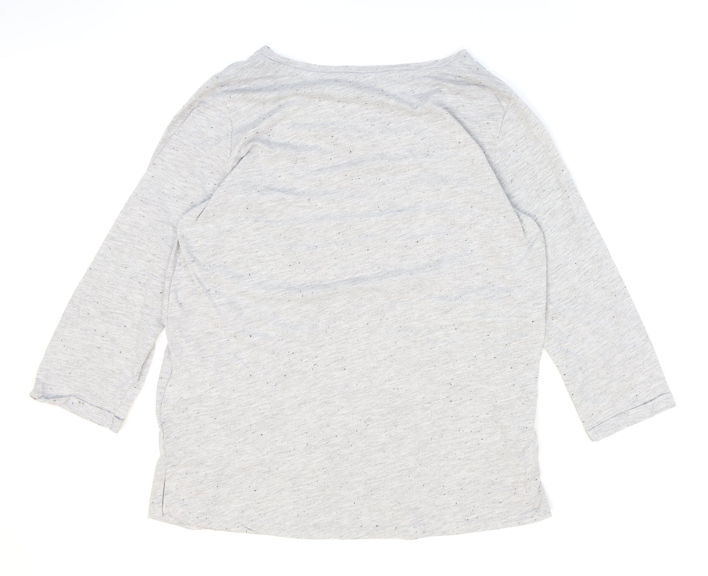 Womens UK Size M LC Waikiki Grey Basic T-Shirt