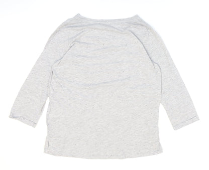 Womens UK Size M LC Waikiki Grey Basic T-Shirt