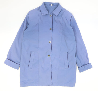 Womens UK Size 16 Deanes Blue Trench Coat
