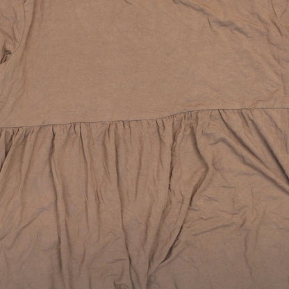 Womens UK Size L SheIn Brown Tunic T-Shirt