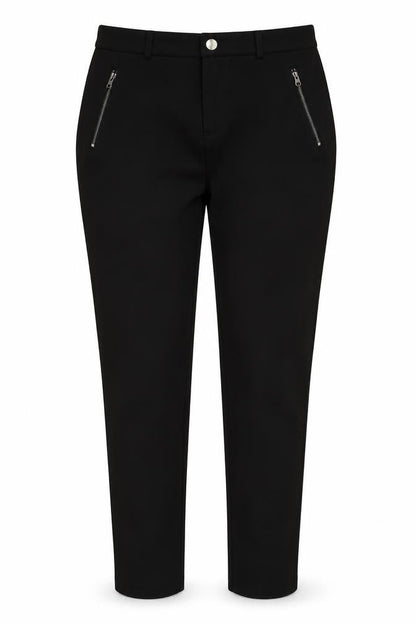 Romeo & Juliet Couture Womens Black Polyester Trousers Size L L28 in Regular Button