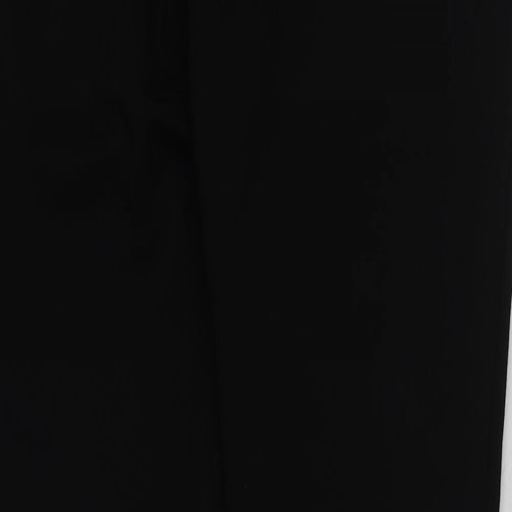 Romeo & Juliet Couture Womens Black Polyester Trousers Size L L28 in Regular Button
