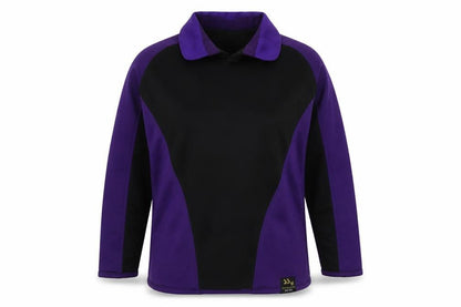 smartsportswear Girls Black Colourblock Polyester Basic T-Shirt Size L Collared Pullover