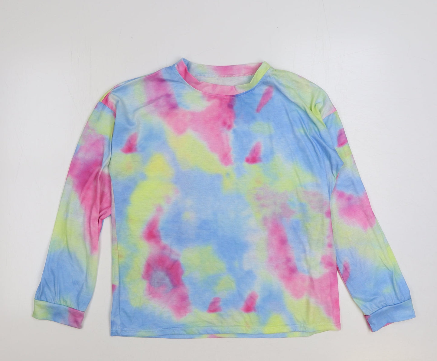 Womens UK Size S Preworn Multicoloured Basic T-Shirt