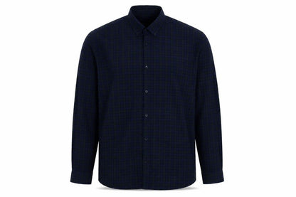 Cedarwood State Mens Green Check Cotton Button-Up Size 15.5 Collared Button