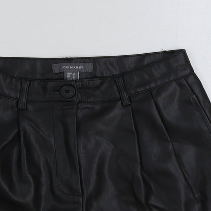 Primark Womens Black Polyester Bermuda Shorts Size 8 L3 in Regular Button