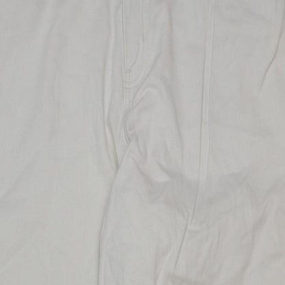Womens UK Size 18 F&F Regular Fit Straight Ivory Jeans