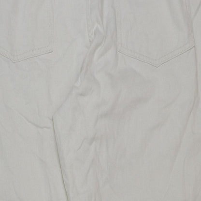 Womens UK Size 18 F&F Regular Fit Straight Ivory Jeans