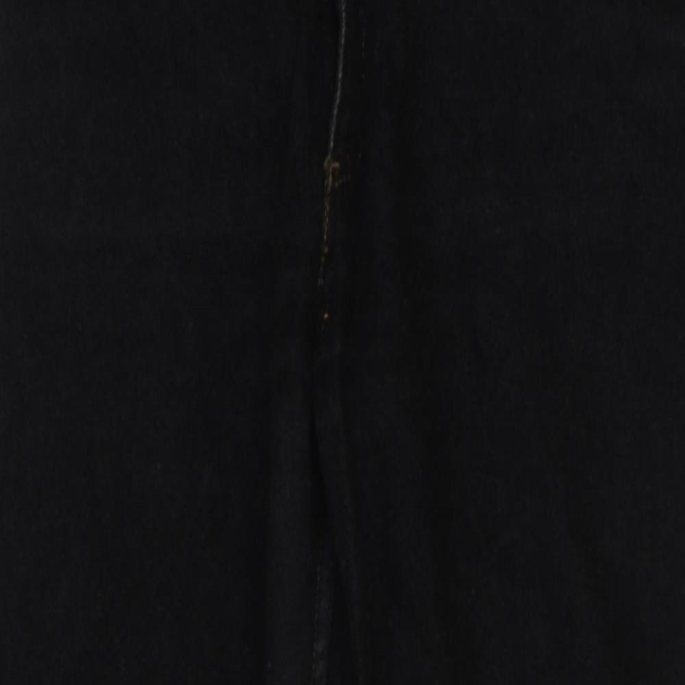 Mens UK Size 30 in Preworn Regular Fit Straight Black Jeans