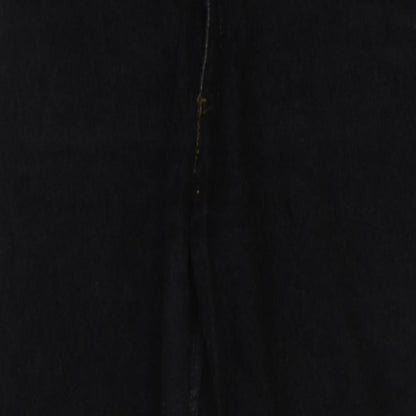 Mens UK Size 30 in Preworn Regular Fit Straight Black Jeans