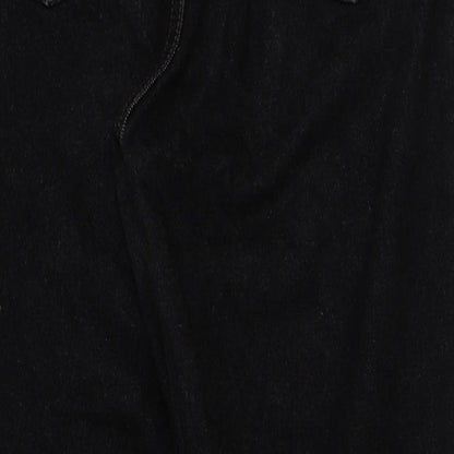 Mens UK Size 30 in Preworn Regular Fit Straight Black Jeans