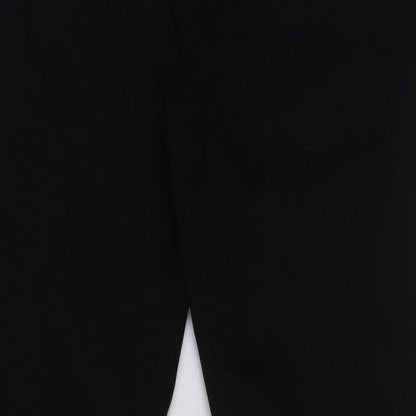 Denim & Co. Womens Black Cotton Skinny Jeans Size 10 L28 in Regular Button