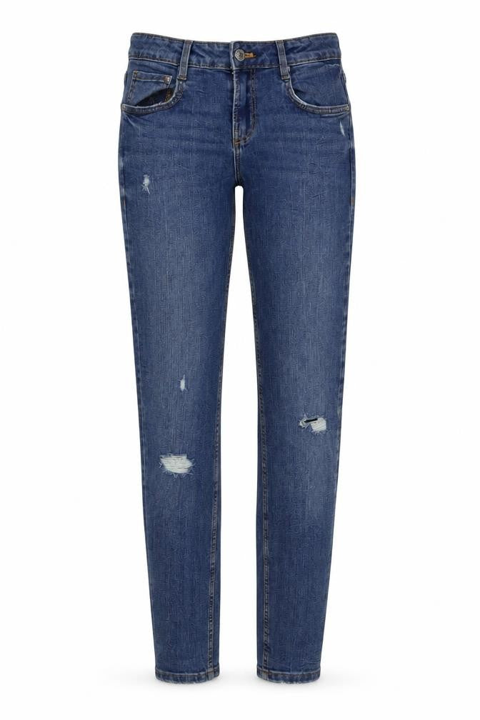 Womens UK Size 8 Zara Regular Fit Straight Blue Jeans