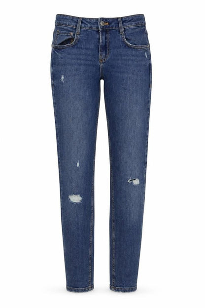 Womens UK Size 8 Zara Regular Fit Straight Blue Jeans