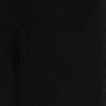 Topshop Womens Black Cotton Skinny Jeans Size 25 in L30 in Regular Button