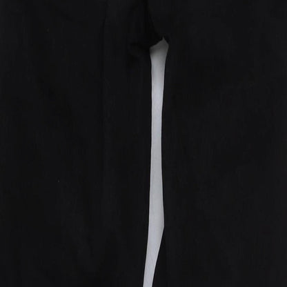 Topshop Womens Black Cotton Skinny Jeans Size 25 in L30 in Regular Button