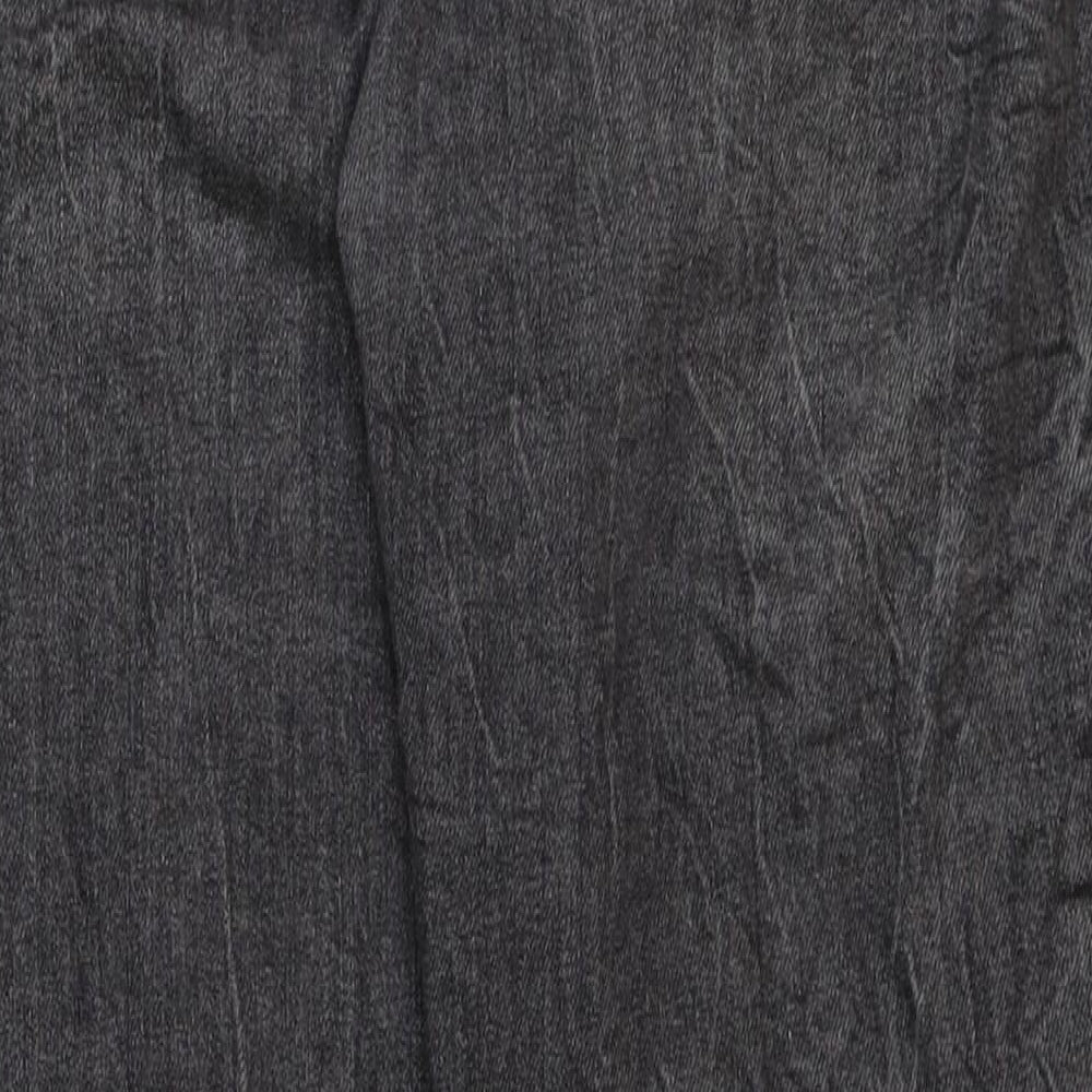 nine Womens Grey Cotton Skinny Jeans Size 8 L27 in Regular Button