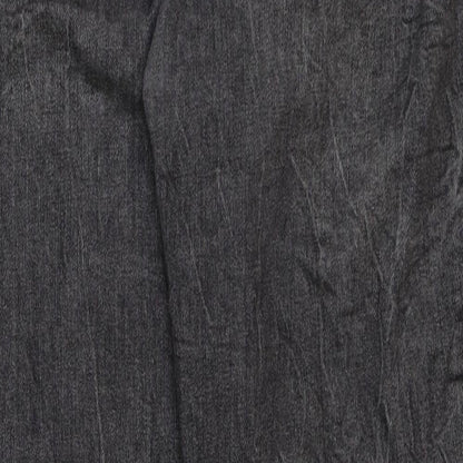 nine Womens Grey Cotton Skinny Jeans Size 8 L27 in Regular Button