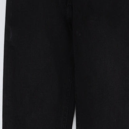 Denim & Co. Womens Black Cotton Skinny Jeans Size 6 L29 in Regular Button