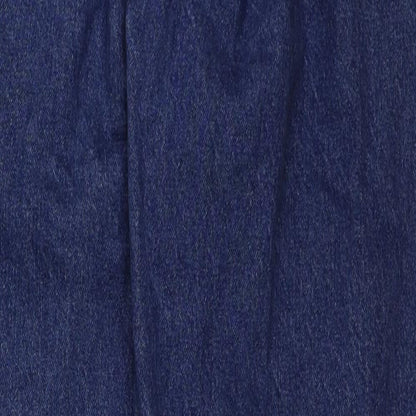 Preworn Womens Blue Cotton Mom Jeans Size 30 in L27 in Regular Button