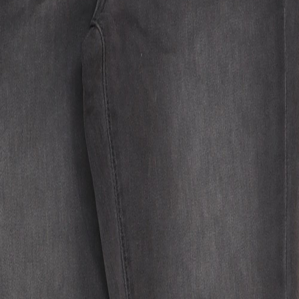 Nutmeg Womens Grey Cotton Skinny Jeans Size 8 L31 in Regular Button