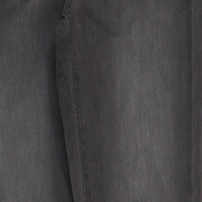 Nutmeg Womens Grey Cotton Skinny Jeans Size 8 L31 in Regular Button