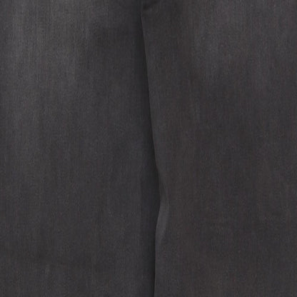 Nutmeg Womens Grey Cotton Skinny Jeans Size 8 L31 in Regular Button