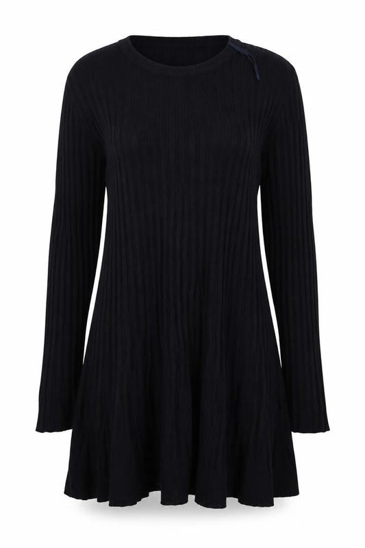 NEXT Womens Blue Viscose A-Line Size 12 Scoop Neck Pullover - Striped