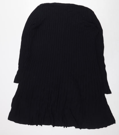 NEXT Womens Blue Viscose A-Line Size 12 Scoop Neck Pullover - Striped