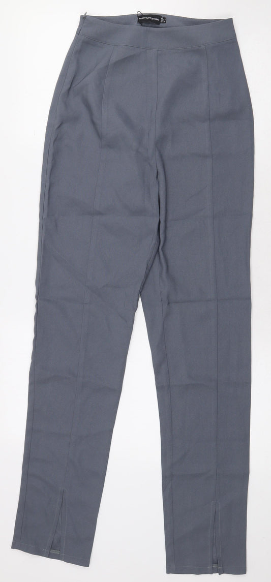 Womens UK Size 6 PRETTYLITTLETHING Regular Fit  Grey Trousers