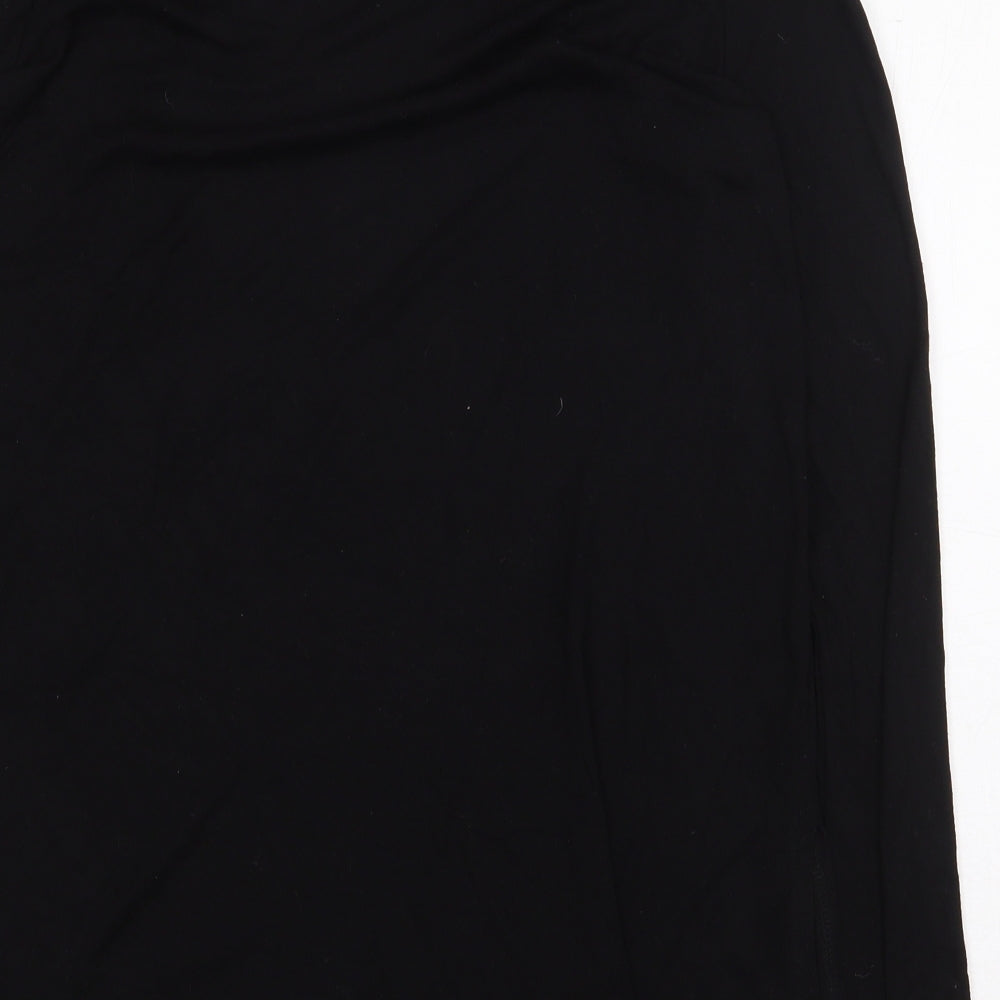 Womens UK Size 10 River Island Black Basic T-Shirt