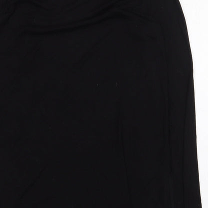 Womens UK Size 10 River Island Black Basic T-Shirt