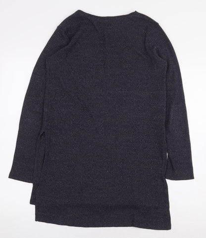 Atmosphere Womens Blue Polyester Pullover Sweatshirt Size 10 Pullover