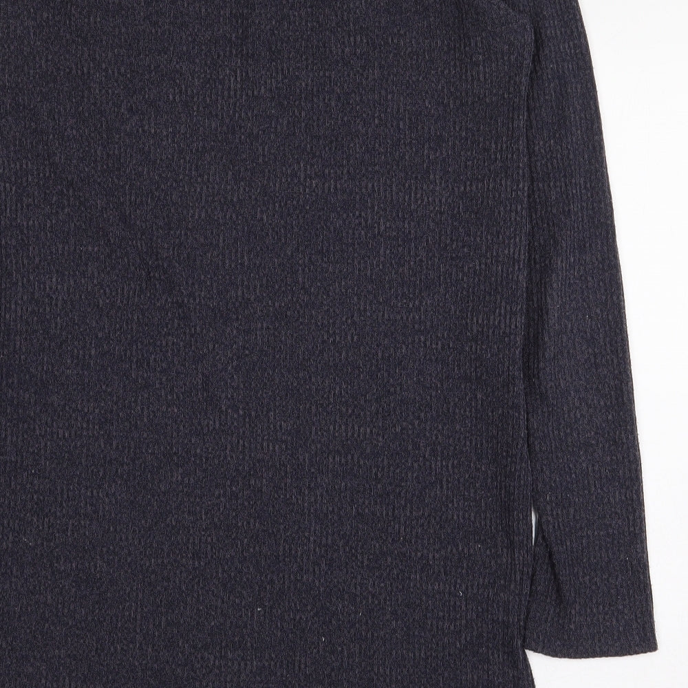 Atmosphere Womens Blue Polyester Pullover Sweatshirt Size 10 Pullover