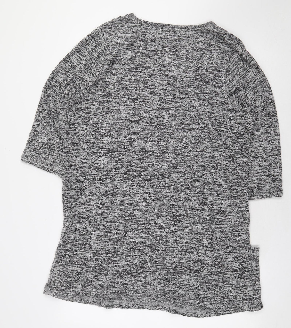 Preworn Womens Grey Viscose Pullover Sweatshirt Size 18 Pullover