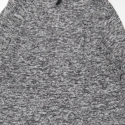 Preworn Womens Grey Viscose Pullover Sweatshirt Size 18 Pullover