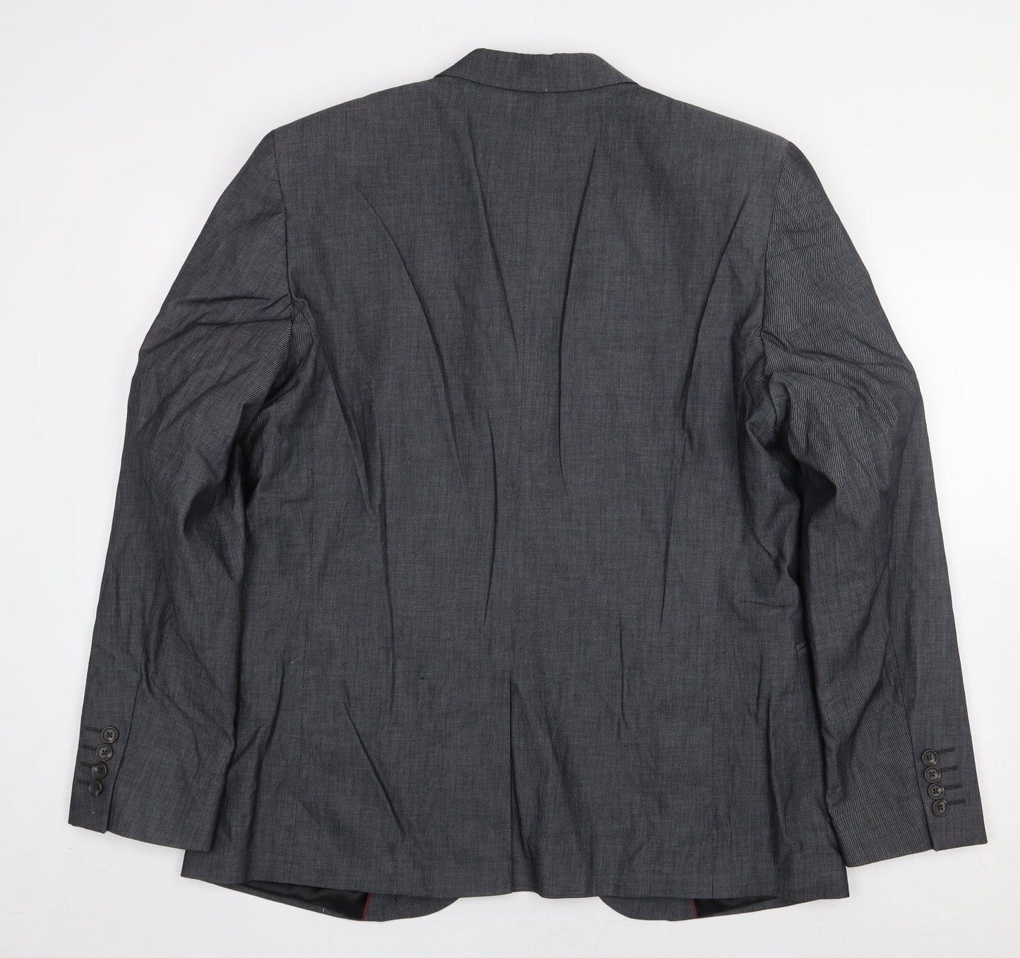 Red Herring Mens Grey Cotton Jacket Suit Jacket Size 44