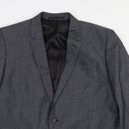 Red Herring Mens Grey Cotton Jacket Suit Jacket Size 44