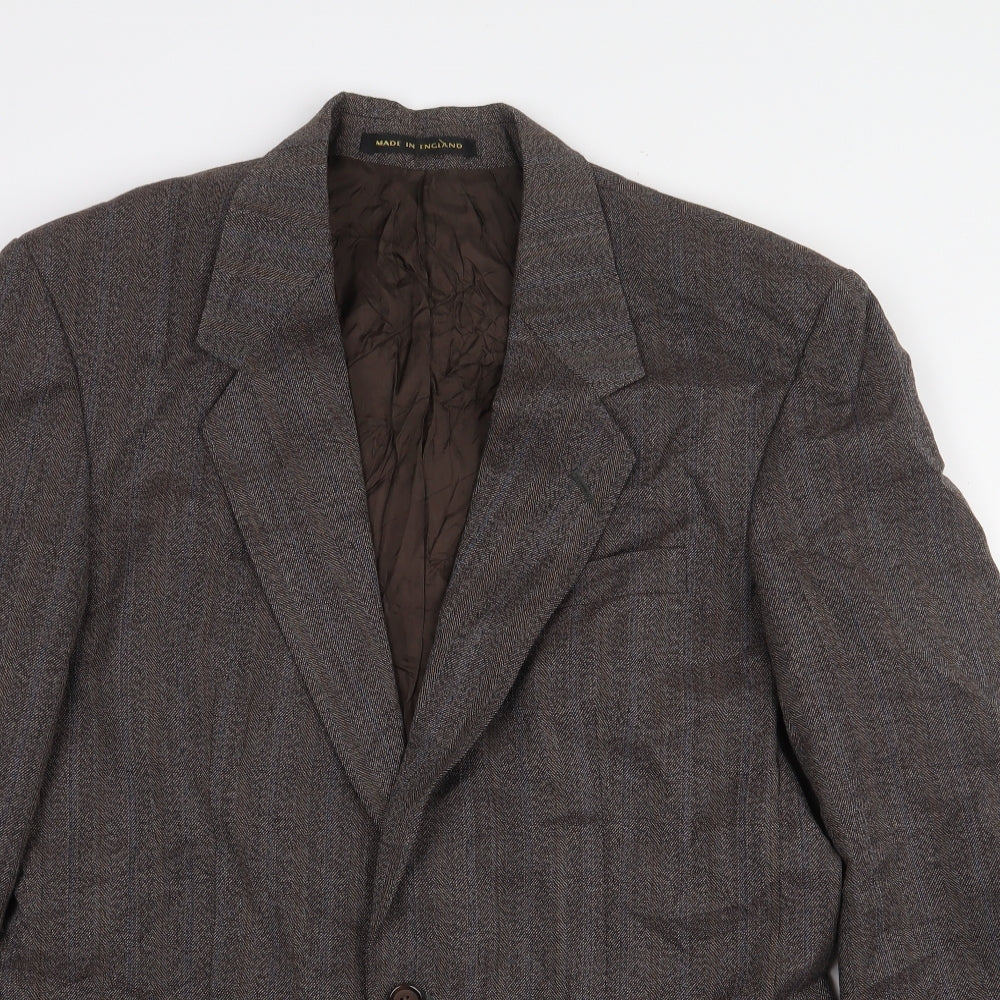 Mens UK Size 40 James Barry Regular Brown Suit Jacket