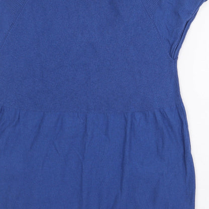 Womens UK Size 12 NEXT Blue Basic Blouse