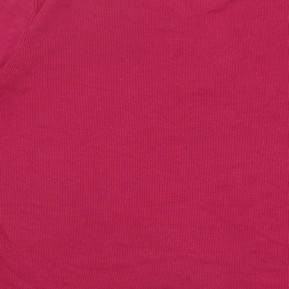 Womens UK Size S BM Pink Basic T-Shirt