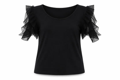 Womens UK Size 12 Marks and Spencer Black Basic T-Shirt