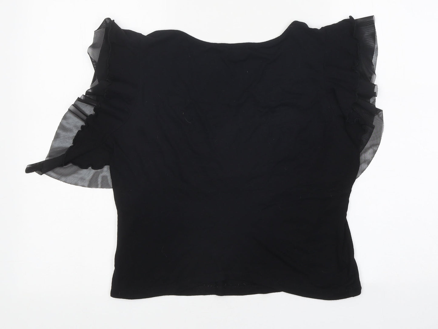 Womens UK Size 12 Marks and Spencer Black Basic T-Shirt