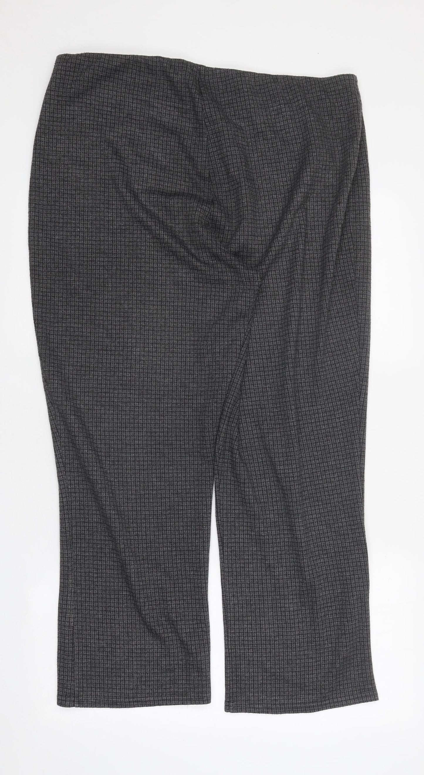 Womens UK Size 18 Preworn Regular Fit  Grey Trousers