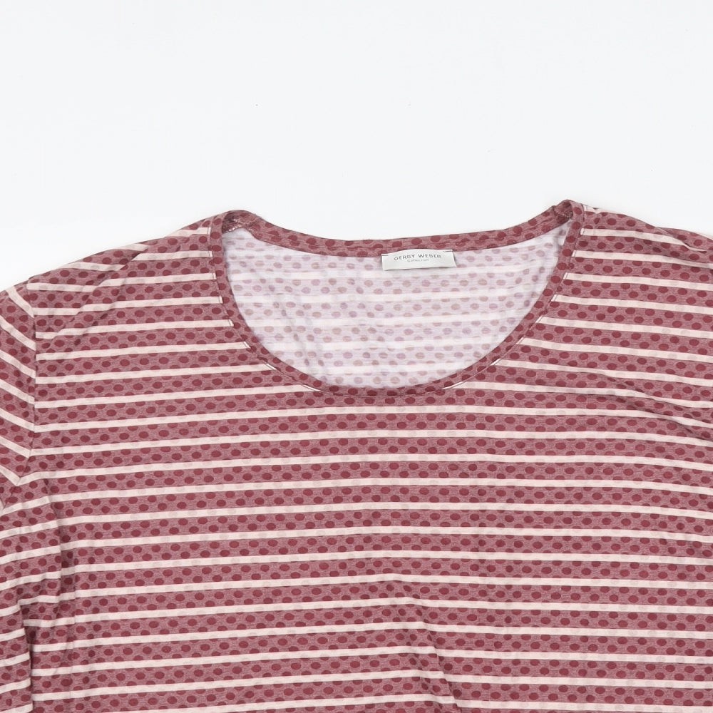 Womens UK Size M Gerry Weber Red Basic T-Shirt