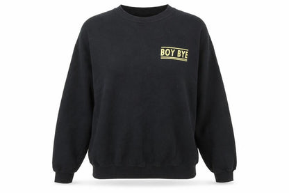 Love Womens Black 100% Cotton Pullover Sweatshirt One Size Pullover