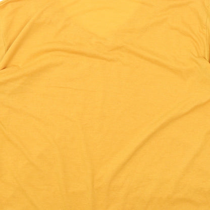 Womens UK Size XL Fashion Orange Basic T-Shirt