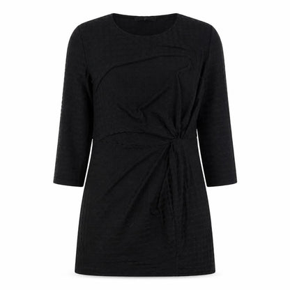Very Womens Black Polyester Fit & Flare Size 12 Round Neck Pullover