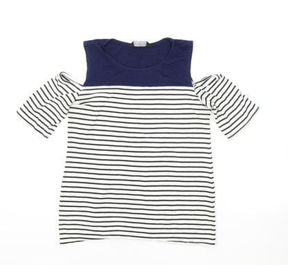 Womens UK Size 8 Dorothy Perkins White Basic T-Shirt